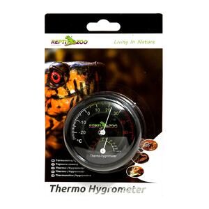 REPTI ZOO Reptile Terrarium Thermometer Hygrometer Dual Gauges Pet Rearing Box